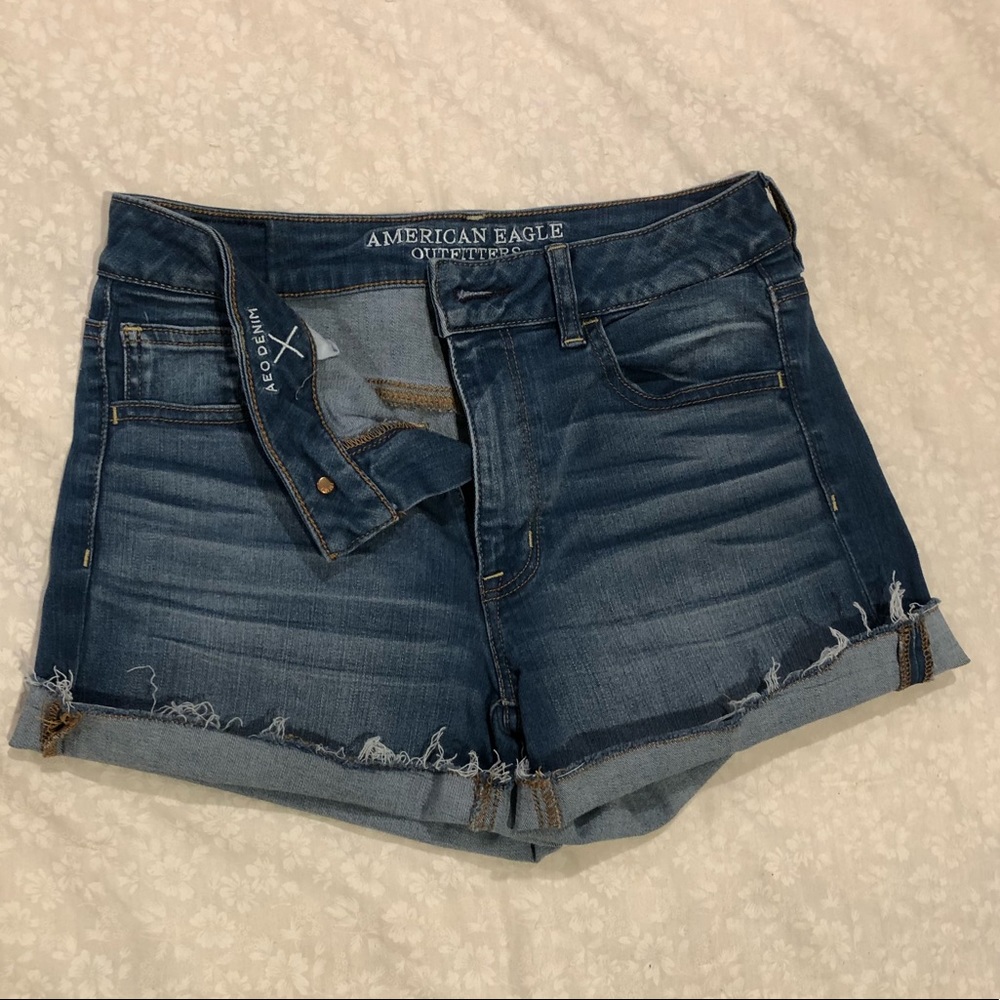 American Eagle High-Rise Shortie Shorts